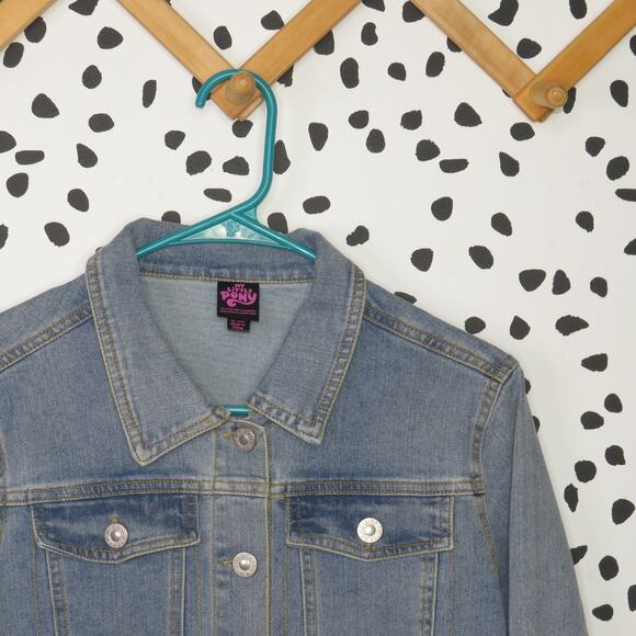 My Little Pony Denim Retro Cartoon Girls Jean Jacket - Picture 2 of 8